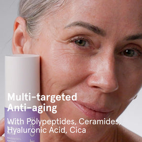 iRestore airless pump close-up highlighting preservation of retinol potency and stability