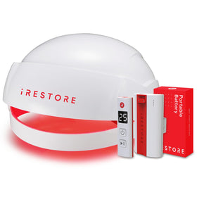 iRestore helmet front view showing full coverage and comfortable design benefit