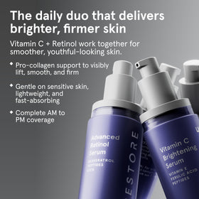 iRestore bottle on bathroom counter during nighttime routine to show practical use