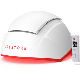 iRestore Pro front view showing full scalp coverage and comfortable fit