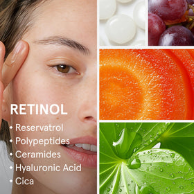 iRestore gel-serum texture on skin demonstrating lightweight hydration and fast absorption