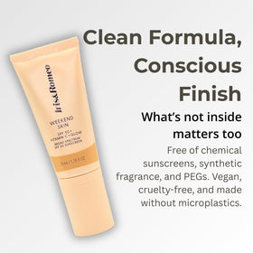 IRIS&ROMEO ingredient label highlighting Vitamin C and niacinamide benefits