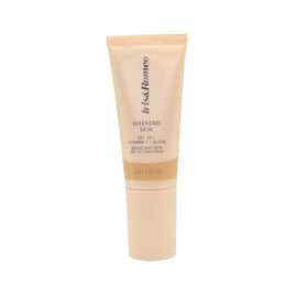 IRIS&ROMEO front packaging showing SPF 50 and universal glow benefits