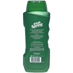Irish Spring aloe gel texture splash showing smooth lather and gentle cleansing action