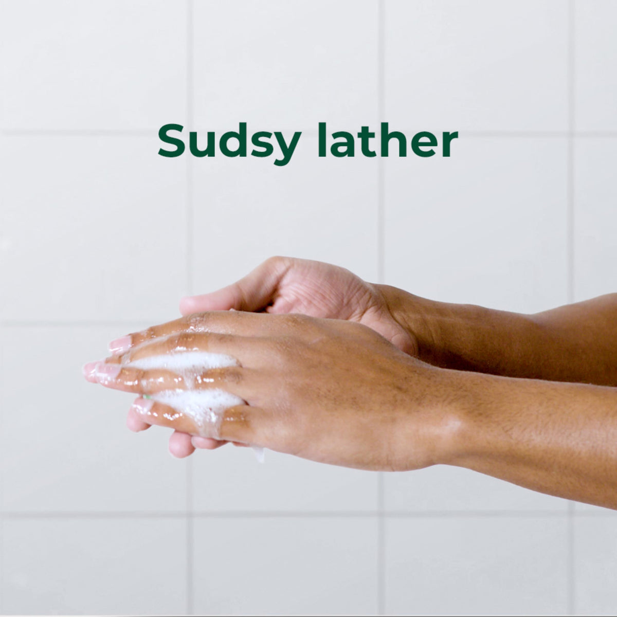 Irish Spring aloe mist in-shower use demonstrating sudsy body cleansing