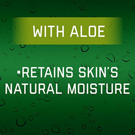 Irish Spring aloe pump dispense closeup demonstrating easy use and controlled dosing