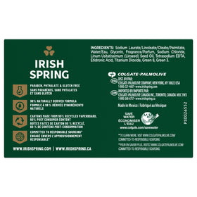 Irish Spring bar producing rich lather for efficient cleansing benefit