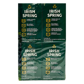 Irish Spring close-up of bar texture with flaxseed oil for gentle cleansing