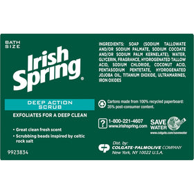 Irish Spring bar in shower setting demonstrating effective cleansing and freshness