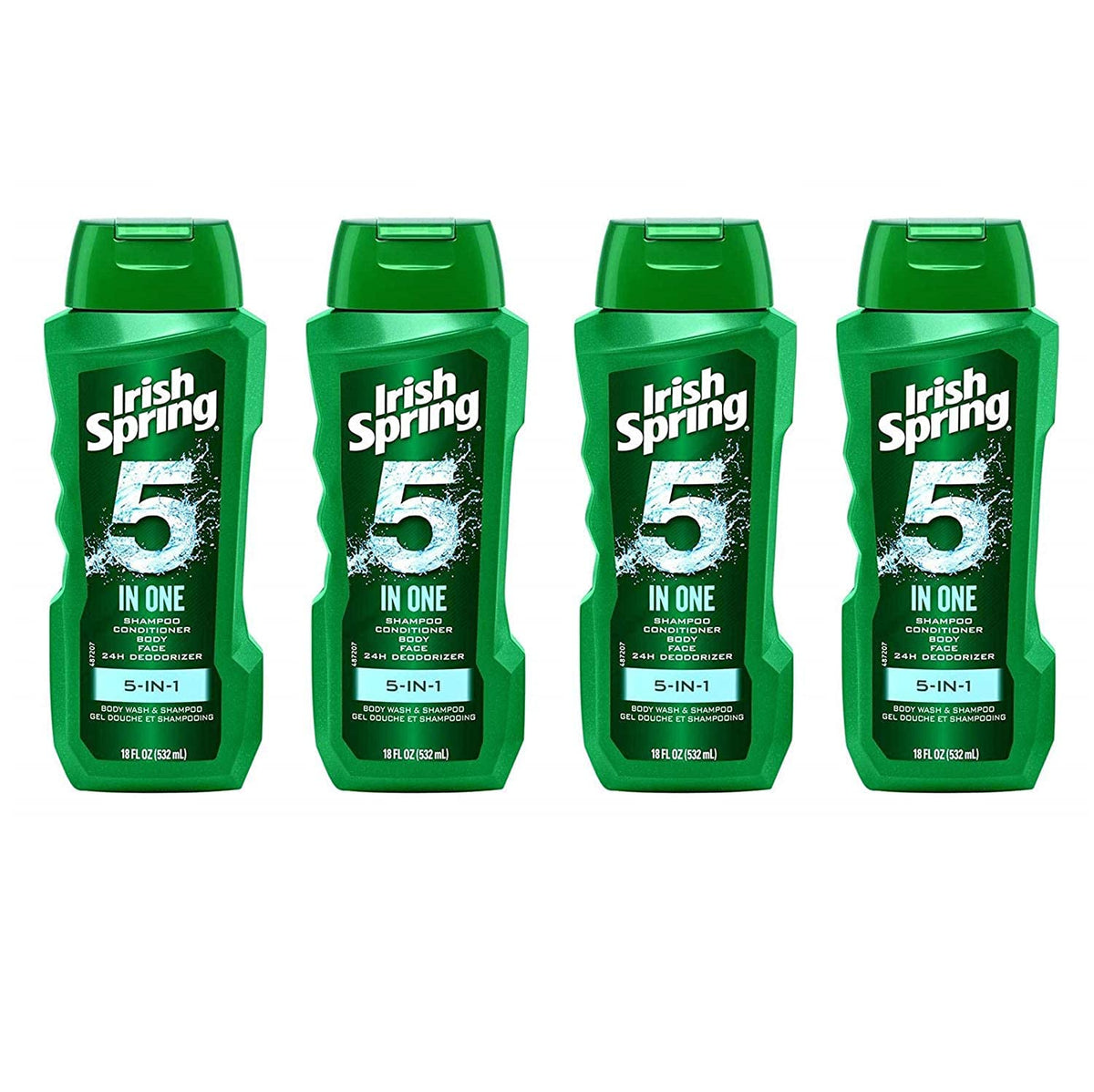 Irish Spring front packaging showing bottle and branding for confident freshness