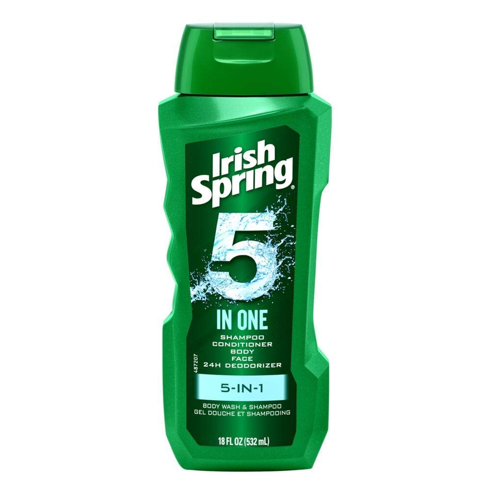 Irish Spring in-shower lifestyle shot showing brand used for hair and body freshness