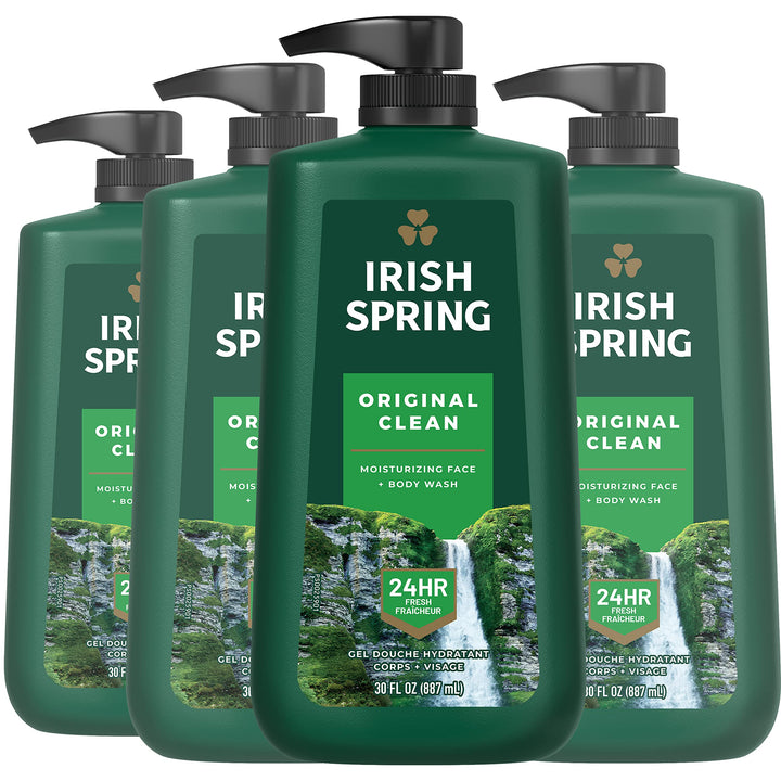Irish Spring front packaging showing clean branding and fresh scent benefit