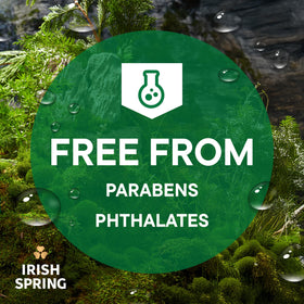 Irish Spring being applied in shower showing multi-use grooming benefit