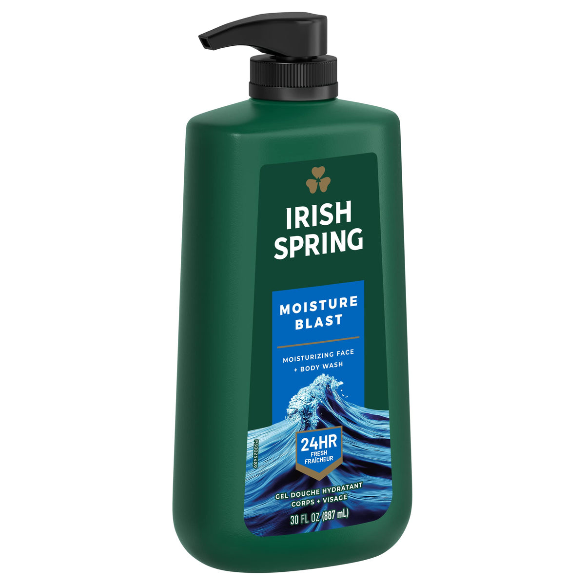 Irish Spring foam texture closeup showing rich lather that cleans gently