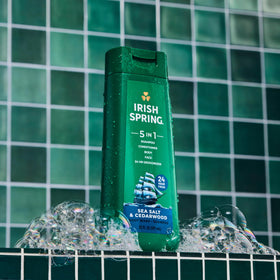 Irish Spring leak-proof cap close-up demonstrating secure travel use