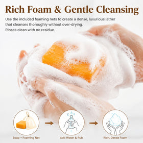 IRKBAH loofah pad detail for gentle exfoliation and improved cleanliness