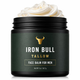 Iron Bull Tallow front jar showing clean packaging and compact size benefit