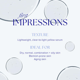 iS CLINICAL dropper dispensing serum showing silky texture and absorption