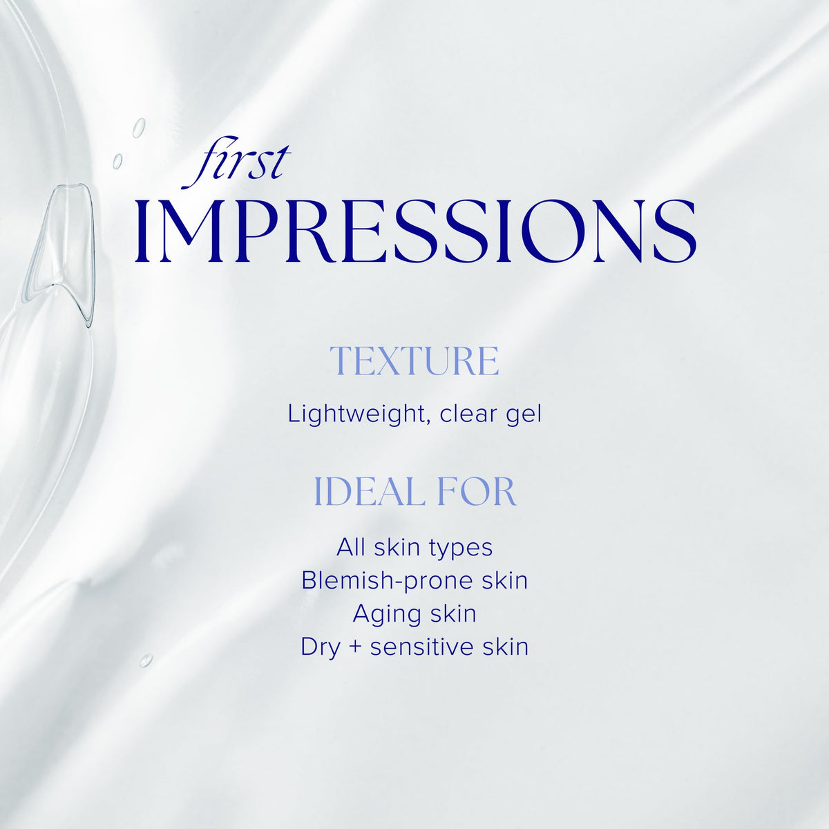 iS CLINICAL gel texture close-up reveals smooth lightweight formula for gentle cleansing