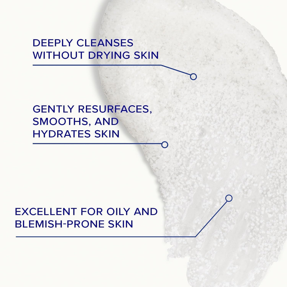 iS CLINICAL cleanser in hand to show size and ease of use