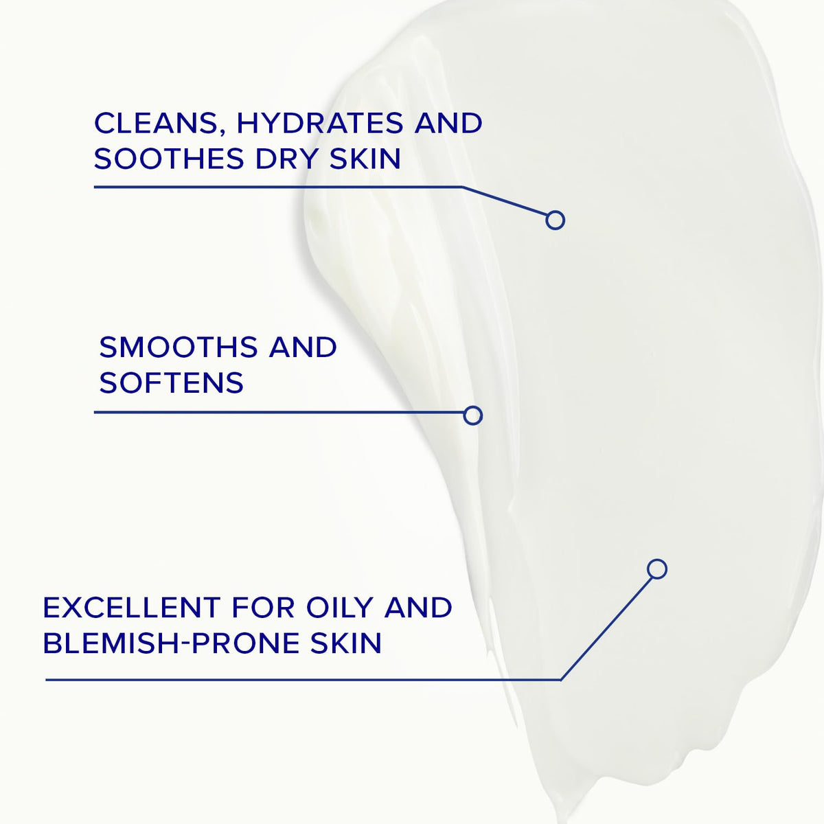 iS CLINICAL close-up texture of creamy cleanser illustrating rich, hydrating formula
