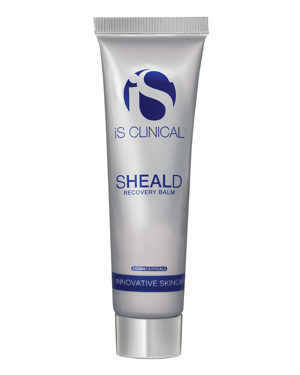 iS CLINICAL Sheald Recovery Balm front jar showing product and branding benefit of hydration