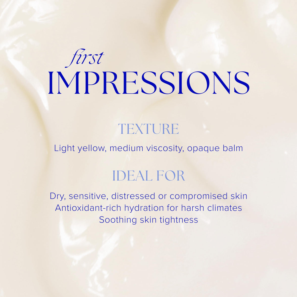 iS CLINICAL Sheald texture close-up highlighting creamy balm and fast-absorbing benefit