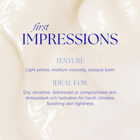 iS CLINICAL Sheald texture close-up highlighting creamy balm and fast-absorbing benefit