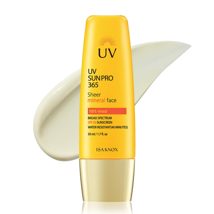 Isa Knox front packaging showing SPF 50 and matte finish benefits