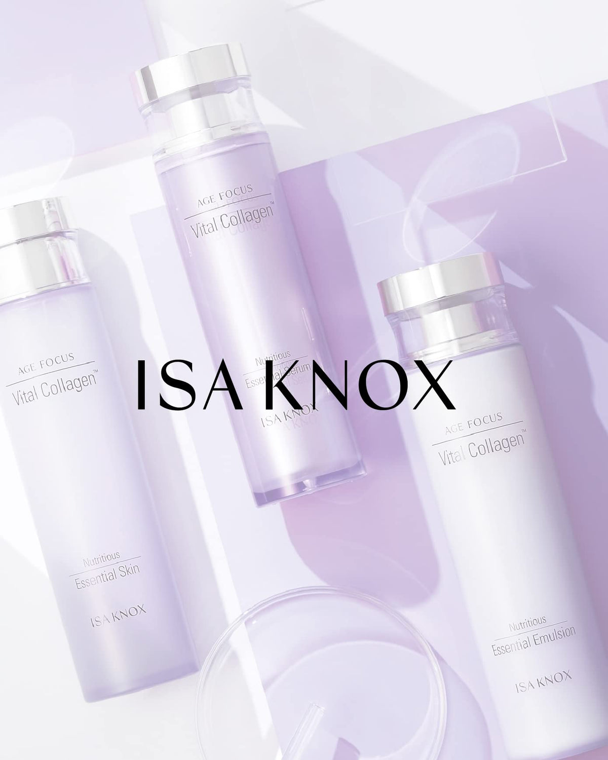 Isa Knox set held in hand for size scale to show travel-friendly volumes and convenience