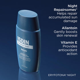 ISDIN applying serum on hand demonstrating smooth spread and lightweight feel