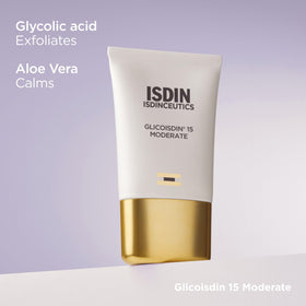 ISDIN scale comparison with coin showing compact size for portability