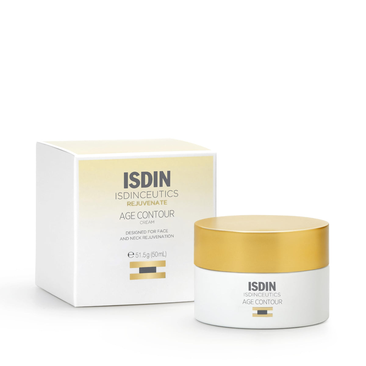 ISDIN front packaging showing large 18.1 oz jar and label benefit