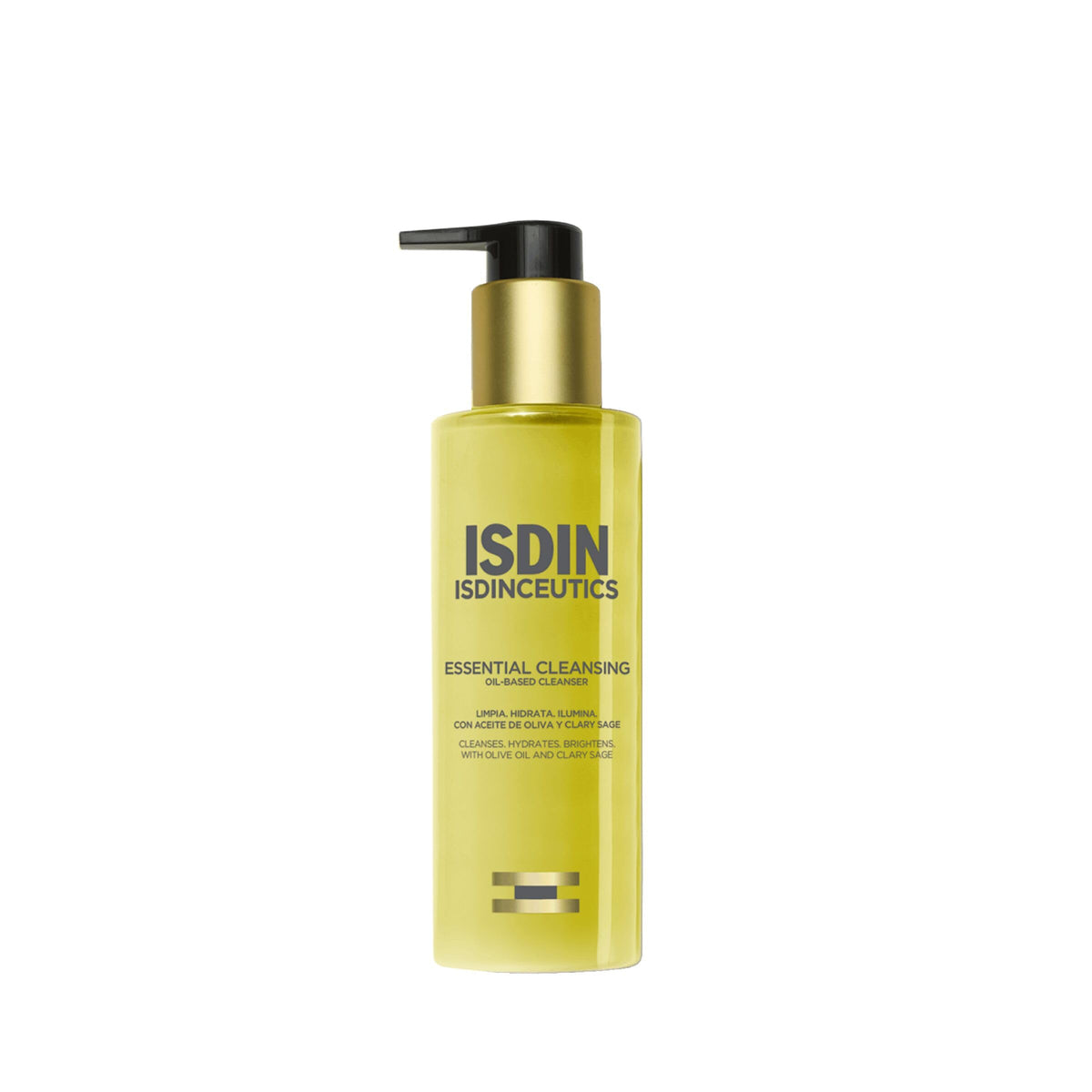 ISDIN front packaging showing bottle and label, clear product identification and trust