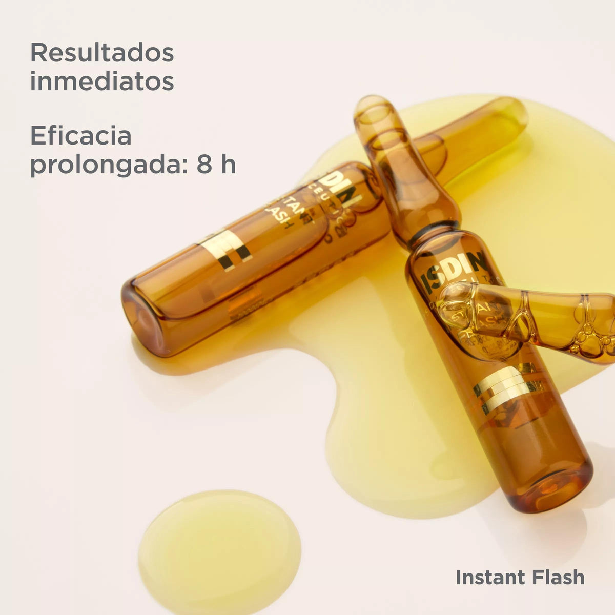 ISDIN ingredients label detail showing peptide and hyaluronic components benefit