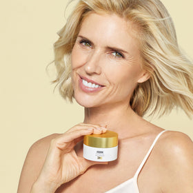 ISDIN close-up of cream texture conveying rich hydration and smoothness