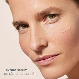 ISDIN serum texture close-up highlighting lightweight hydration and glow benefit