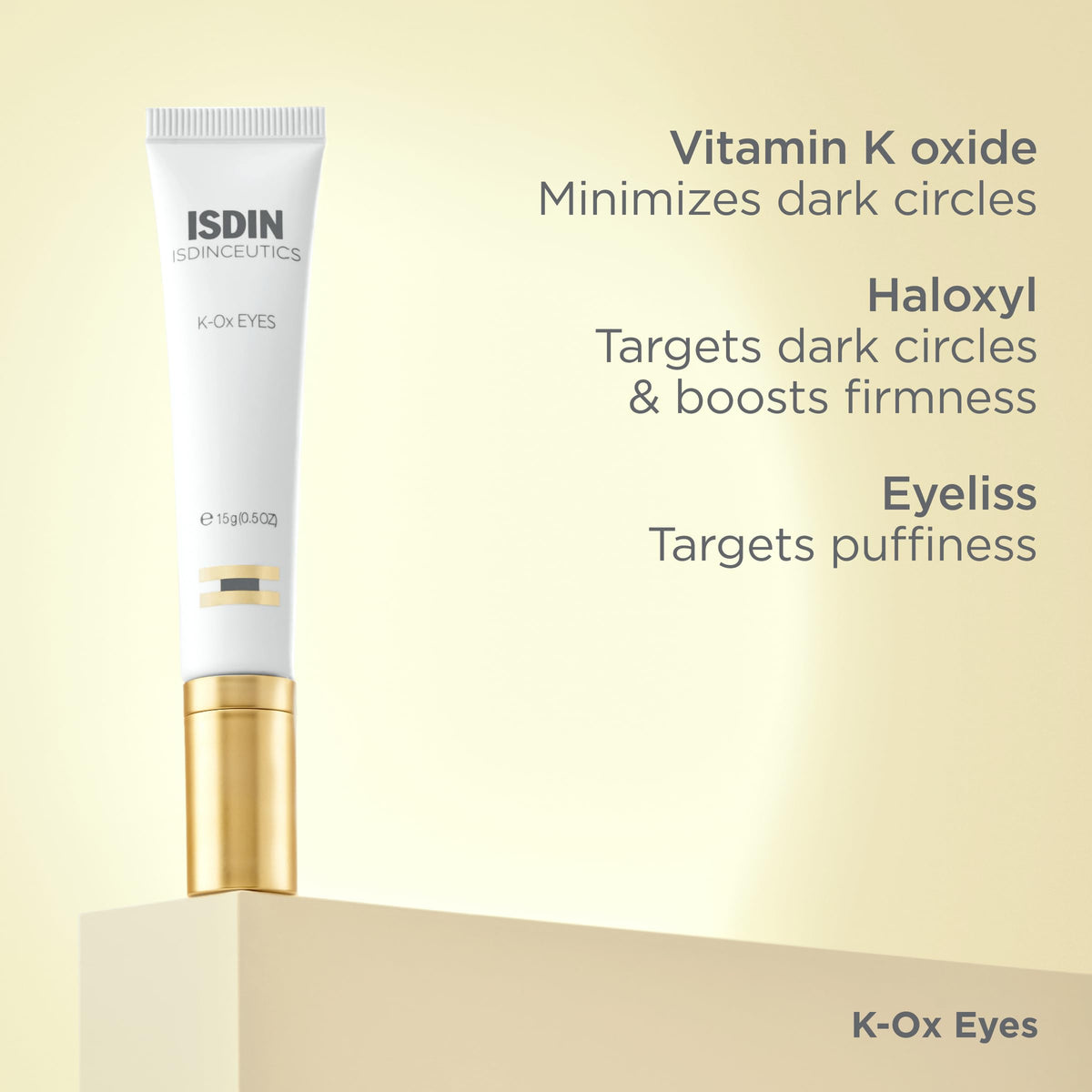 ISDIN in a morning routine setting for refreshed under-eye benefit