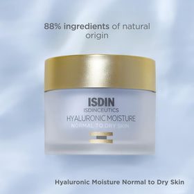 ISDIN on bathroom vanity during morning routine for effortless layering