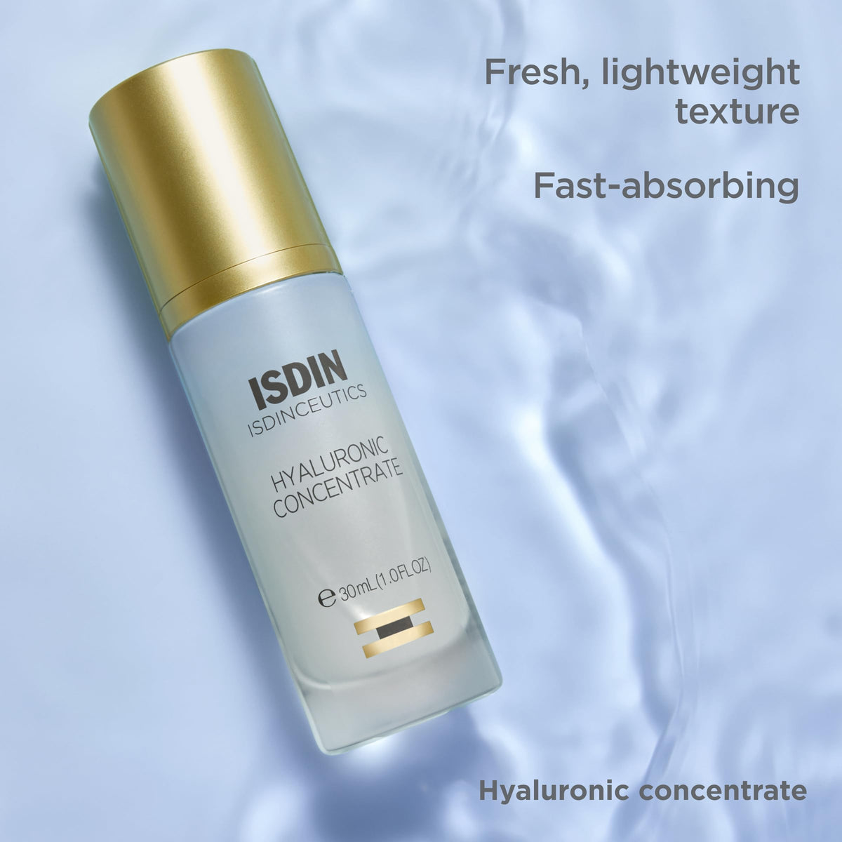 ISDIN serum on hand showing smooth application and quick absorption benefit