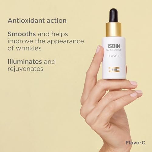ISDIN serum texture on fingertip demonstrating lightweight feel