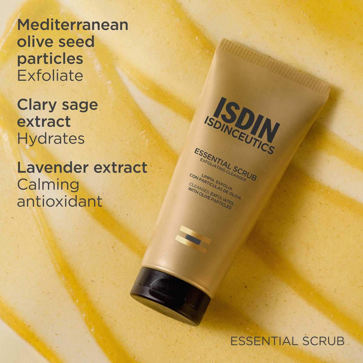 ISDIN size comparison with 100g tube illustrating travel-friendly convenience