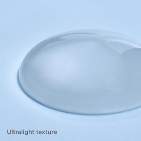 ISDIN gel texture close-up demonstrating lightweight absorption benefit