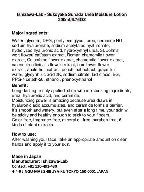 Ishizawa Lab lotion texture close-up highlighting smooth, fast-absorbing hydration