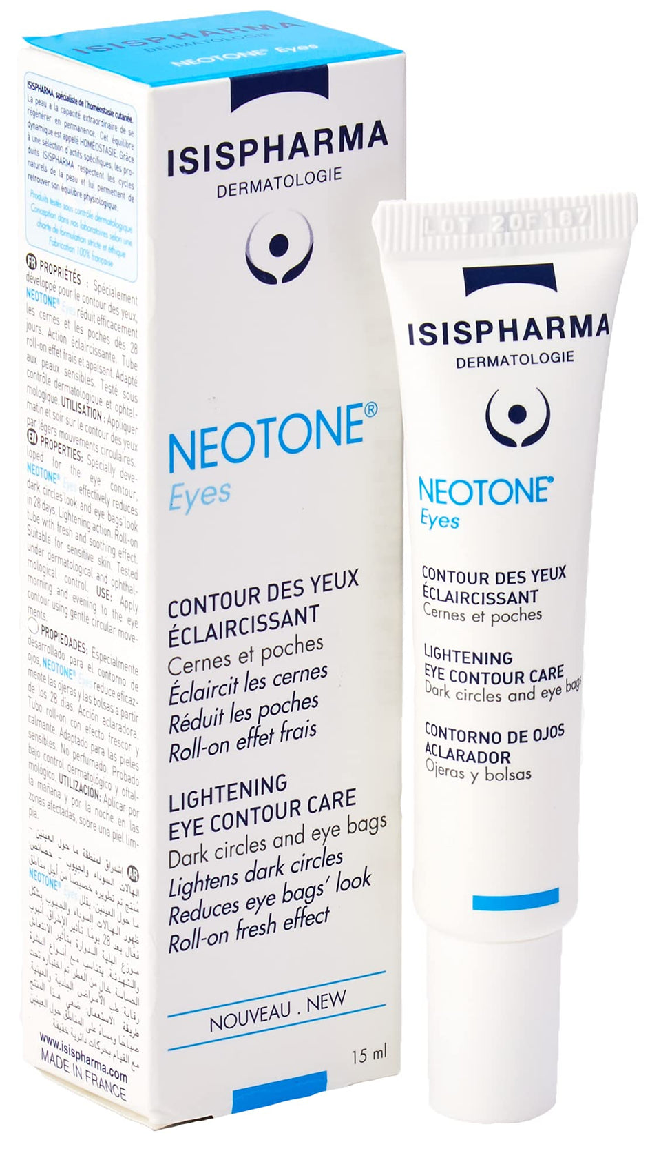 IsisPharma front packaging showing product name and 15 ml size for easy identification