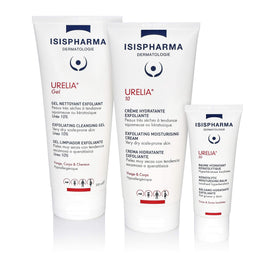IsisPharma Urelia 10 cream texture close-up showing smooth, fast-absorbing benefit
