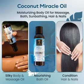 Island Essence pouring a drop from bottle to show easy controlled application