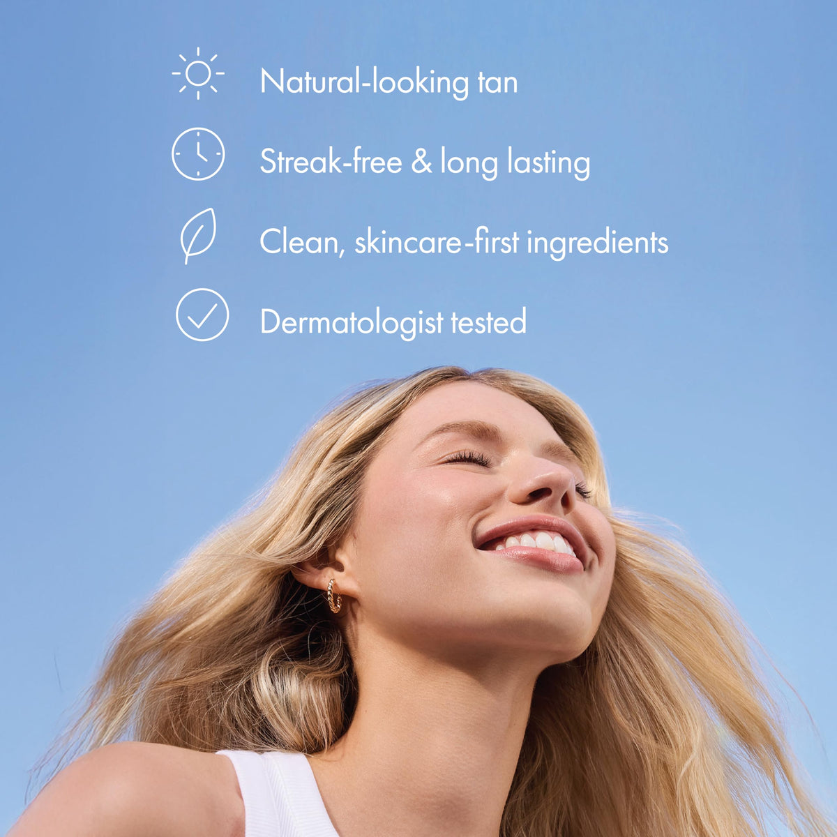 Isle of Paradise label detail showing ingredients and hydrating claims