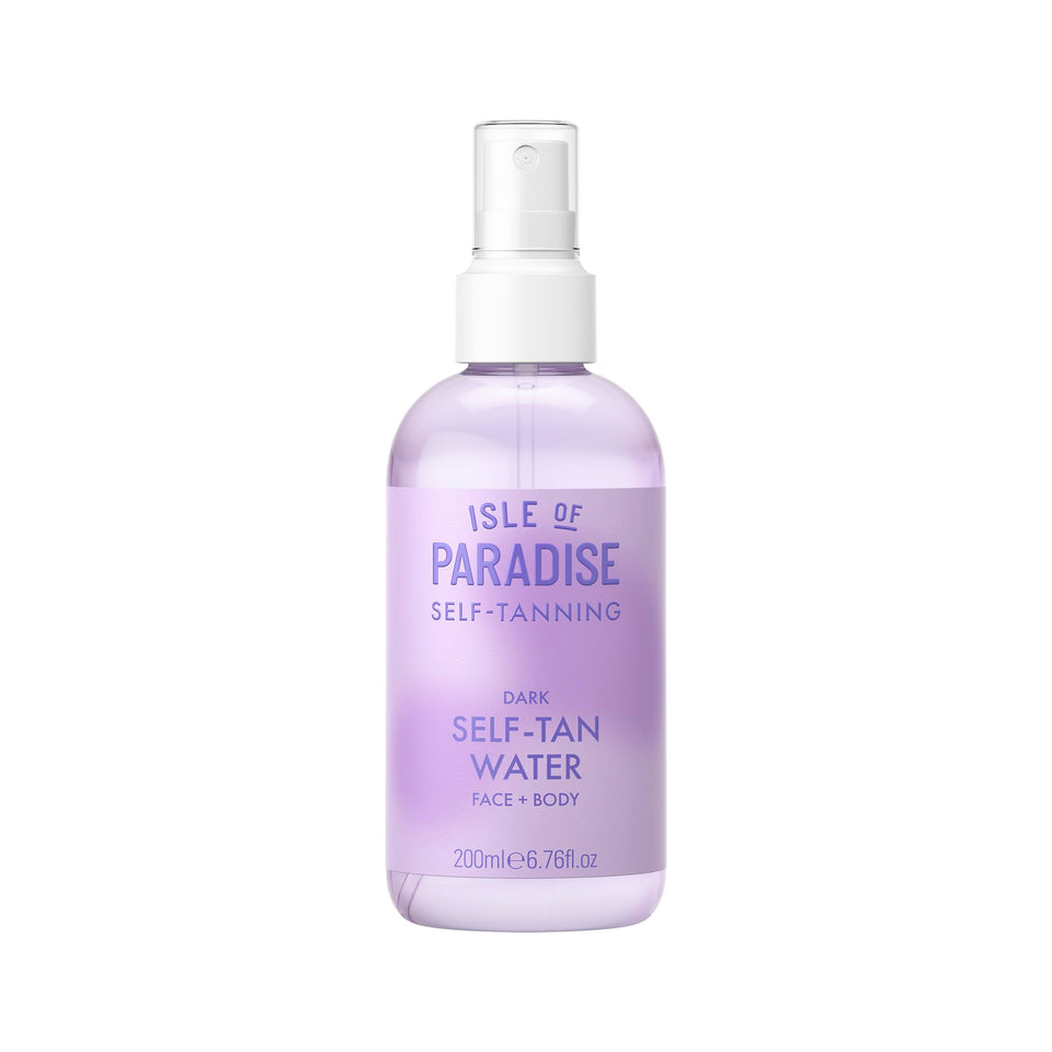 Isle of Paradise front packaging showing bottle and label benefits