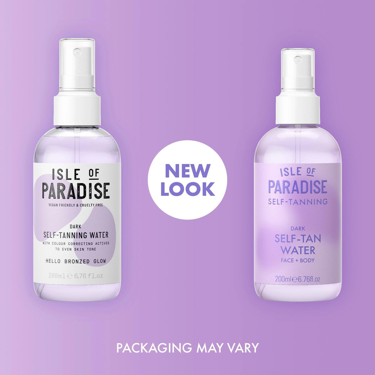 Isle of Paradise mist spraying to show quick, even application benefit